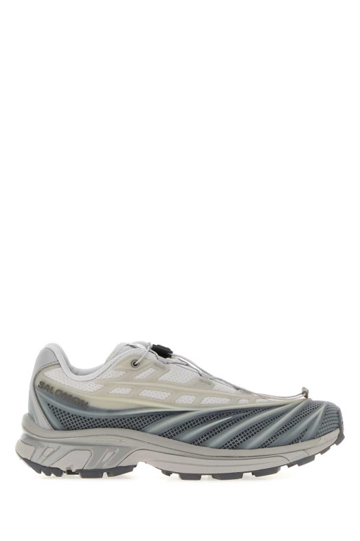 Кроссовки SALOMON XT-EVO из серой ткани и резины (L45419100)