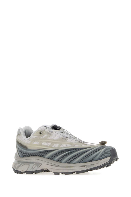 Кроссовки SALOMON XT-EVO из серой ткани и резины (L45419100)