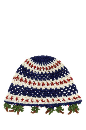 Embroidered crochet beanie hat ALANUI (LWLA027E26KNI0014604)