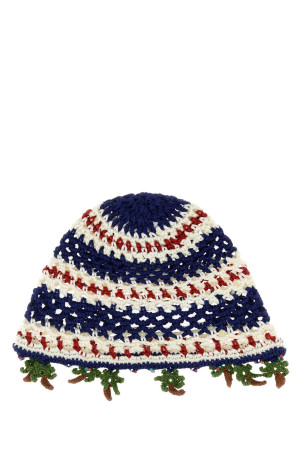 Embroidered crochet beanie hat ALANUI (LWLA027E26KNI0014604)