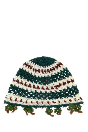 Embroidered crochet beanie hat ALANUI (LWLA027E26KNI0015704)