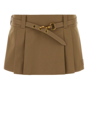 Camel cotton mini skirt MIU MIU (MG2692SOOO1BMS)