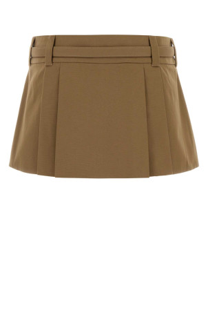 Camel cotton mini skirt MIU MIU (MG2692SOOO1BMS)