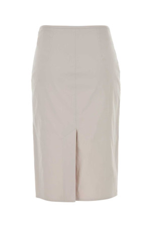 Chalk stretch poplin skirt MIU MIU (MG2776SOOO6472)