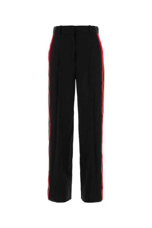 Черные брюки из смеси вискозы, черные LOEWE (S359Y04XIE)