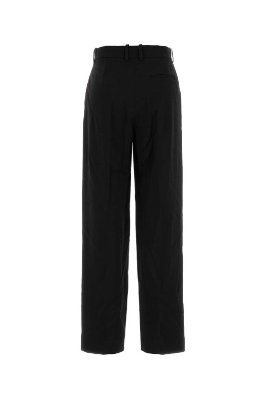 Черные брюки из смеси вискозы, черные LOEWE (S359Y04XIE)
