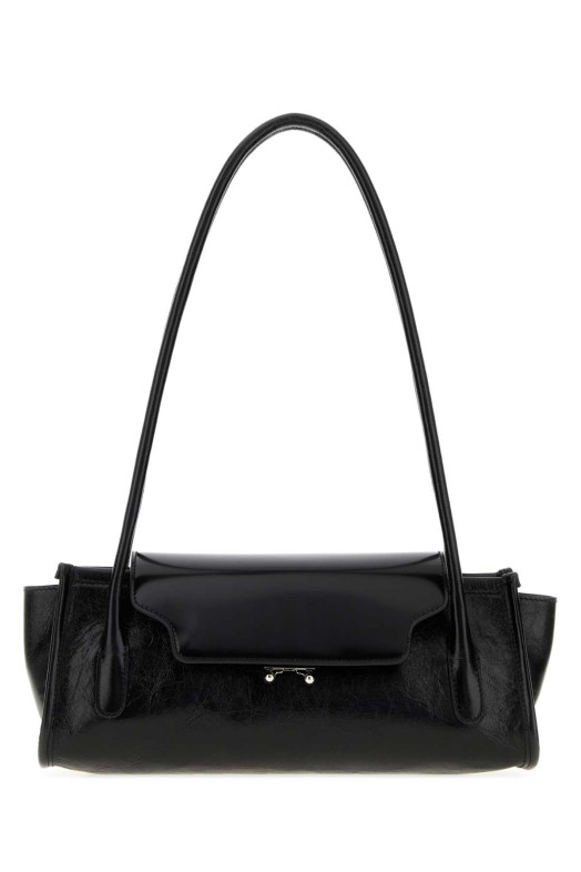 Black leather Trunkette shoulder bag Black MARNI (SBMP0310UPP9465)