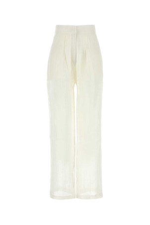 White linen Sohag wide-leg pant White LE KASHA (SOHAG)