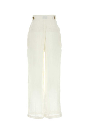 White linen Sohag wide-leg pant White LE KASHA (SOHAG)