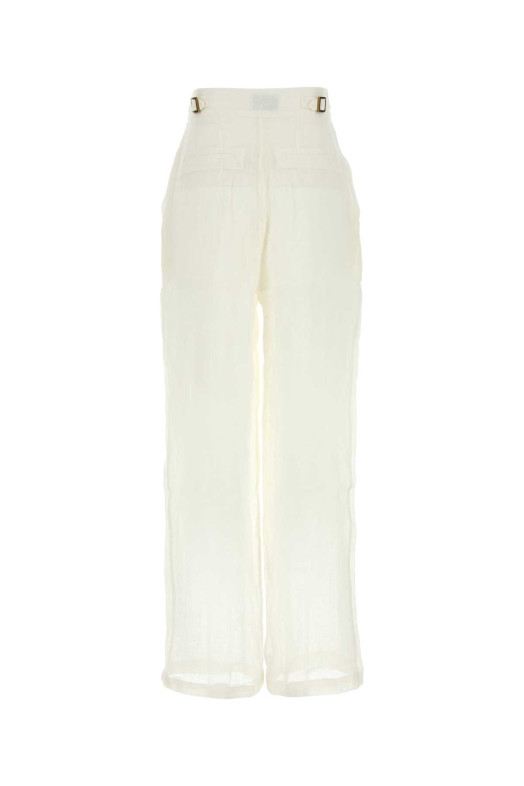 White linen Sohag wide-leg pant White LE KASHA (SOHAG)