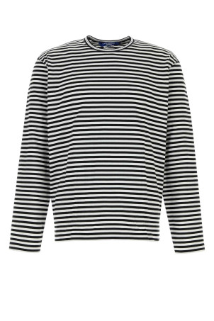 Embroidered cotton t-shirt White/Black JUNYA WATANABE (WRT010W26)
