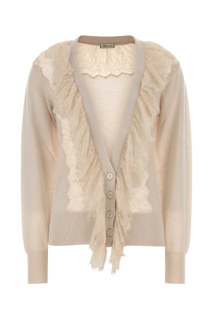 Sand wool cardigan BLUMARINE (RF6167MA3132M708A)