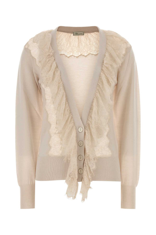 Кардиган из песчаной шерсти BLUMARINE (RF6167MA3132M708A)
