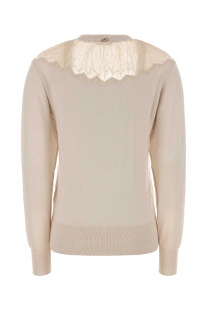 Sand wool cardigan BLUMARINE (RF6167MA3132M708A)