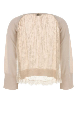 Sand wool sweater BLUMARINE (RF6169MA3132M719A)