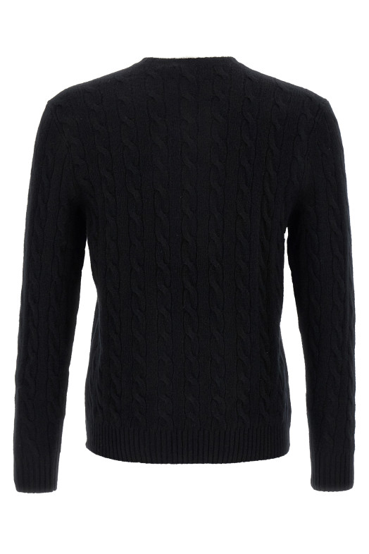 Свитер с плетением, чёрный POLO RALPH LAUREN 710876762001