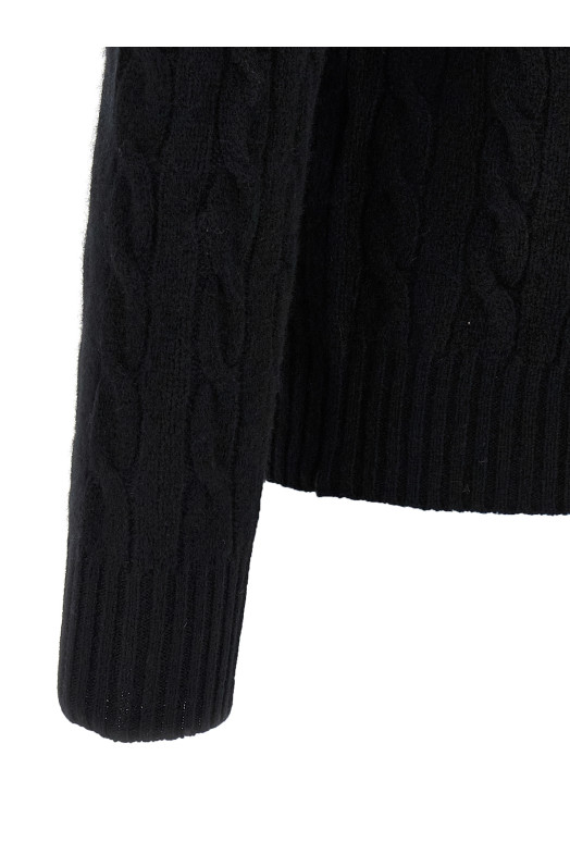 Свитер с плетением, чёрный POLO RALPH LAUREN 710876762001