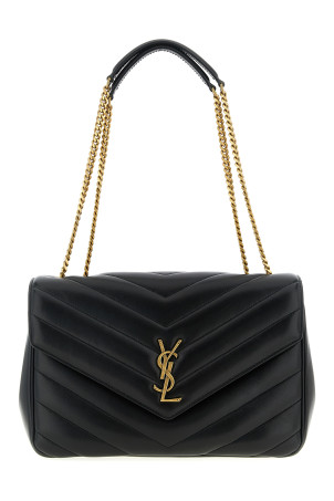 'Loulou' large shoulder bag Black