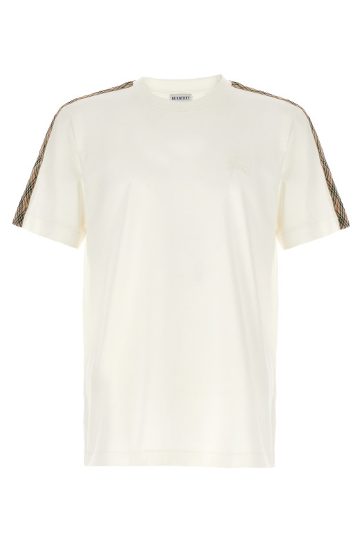 Футболка «Check Tape», белая BURBERRY 8106246CHALK
