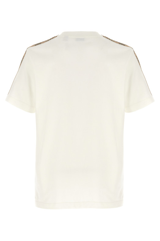 Футболка «Check Tape», белая BURBERRY 8106246CHALK