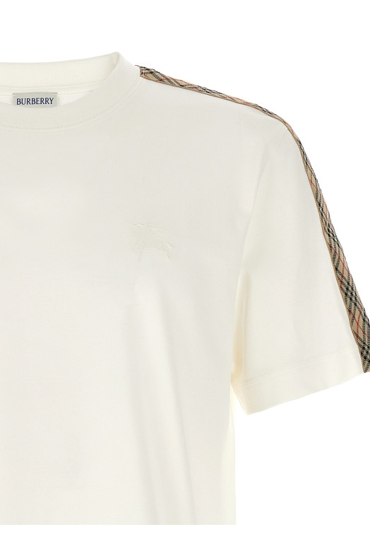 Футболка «Check Tape», белая BURBERRY 8106246CHALK
