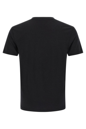 Logo embroidery t-shirt Black