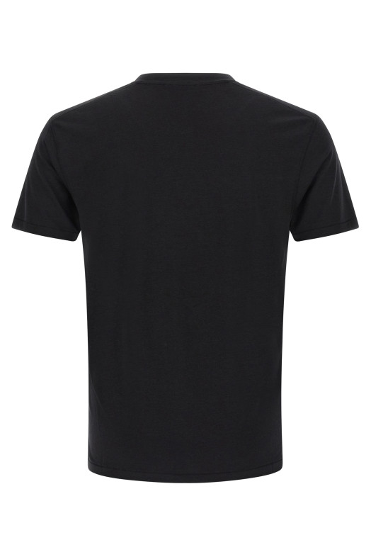 Logo embroidery t-shirt Black