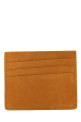 Suede card holder Brown