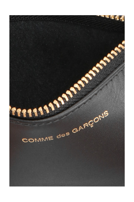Кошелек с логотипом, чёрный COMME DES GARÇONS WALLET SA8100BLACK