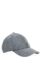 Кепка с вышитым логотипом, серая BRUNELLO CUCINELLI M038P9850CGQ69