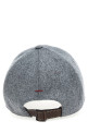Кепка с вышитым логотипом, серая BRUNELLO CUCINELLI M038P9850CGQ69