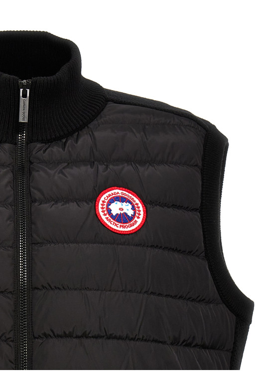 'HyBridge® Quilted KniKnit' vest Black