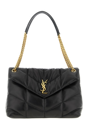 'Loulou Puffer' medium shoulder bag Black