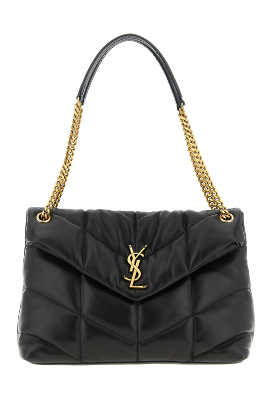 'Loulou Puffer' medium shoulder bag Black