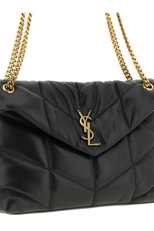 'Loulou Puffer' medium shoulder bag Black