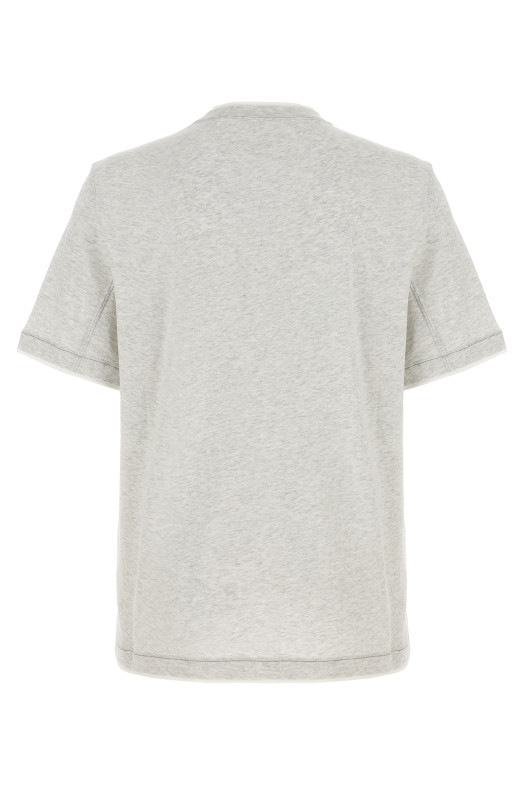 Многослойная футболка, серая BRUNELLO CUCINELLI M0B137451GCB543