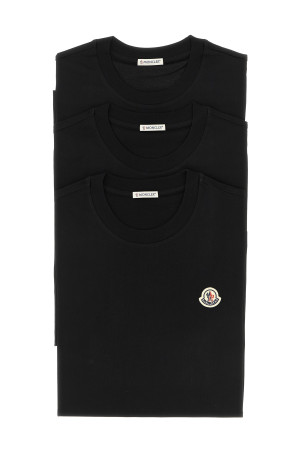 3-pack Logo patch T-shirt  Black