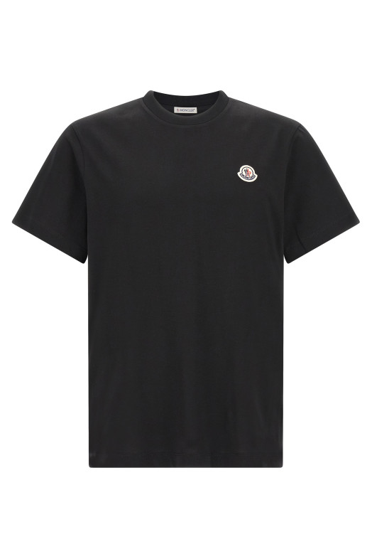 Футболка с нашивкой с логотипом, комплект из 3 штук, черная MONCLER L20918C00042829H8999