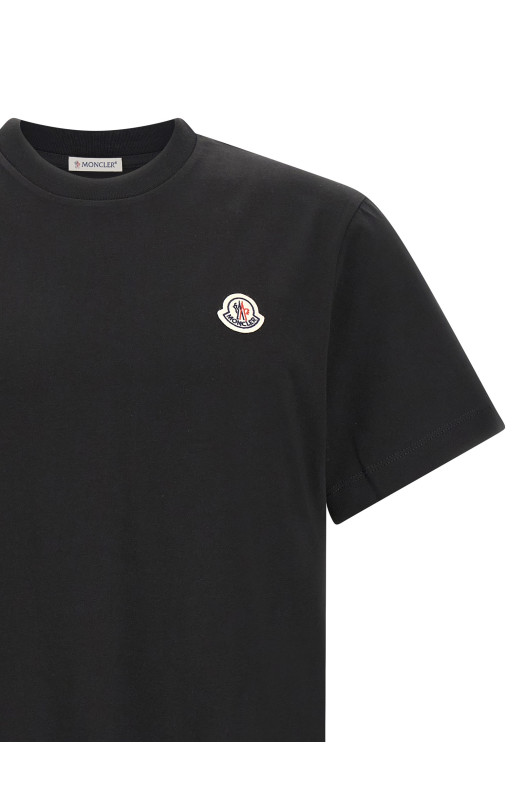 Футболка с нашивкой с логотипом, комплект из 3 штук, черная MONCLER L20918C00042829H8999