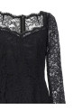 Кружевное платье черного цвета DOLCE & GABBANA F6AQGTHLUAHN0000