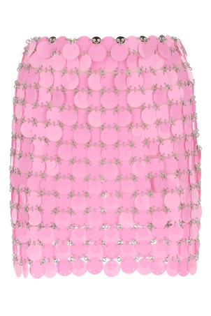 Pink maxi sequins mini skirt RABANNE (22AIJU263PS0131)