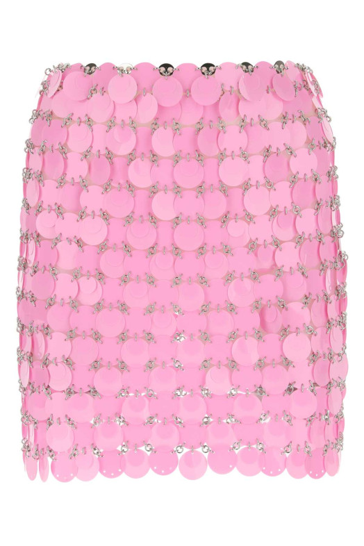 Pink maxi sequins mini skirt RABANNE (22AIJU263PS0131)