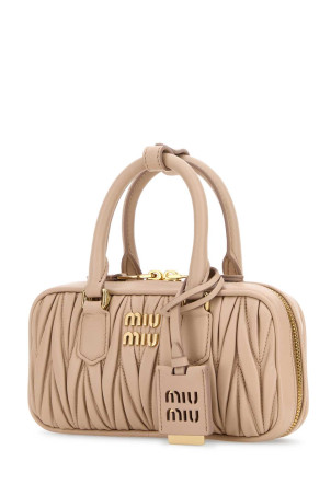 Powder pink nappa leather Arcadie handbag MIU MIU (5BP088AN88)