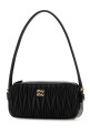 Black leather shoulder bag Black MIU MIU (5NE024AFPP)