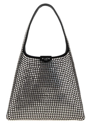 Embellished leather Hobo Studs shoulder bag Black ALAIA (AA1L1017I281)