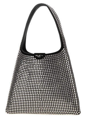 Embellished leather Hobo Studs shoulder bag Black ALAIA (AA1L1017I281)