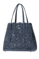 Air force blue suede Mina 25 handbag ALAIA (AA1S06725CA322)