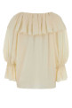 Cream silk blouse White CHLOE (CH26UH101332)