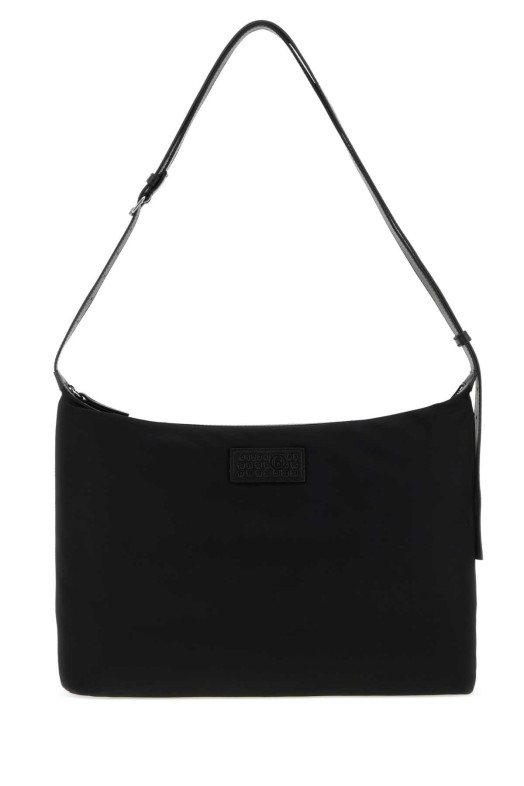 Black canvas shopping bag MM6 MAISON MARGIELA (SB6WG0024P9062)