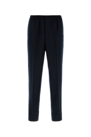 Navy blue stretch wool Alfred pant CELLAR DOOR (110019BW196)